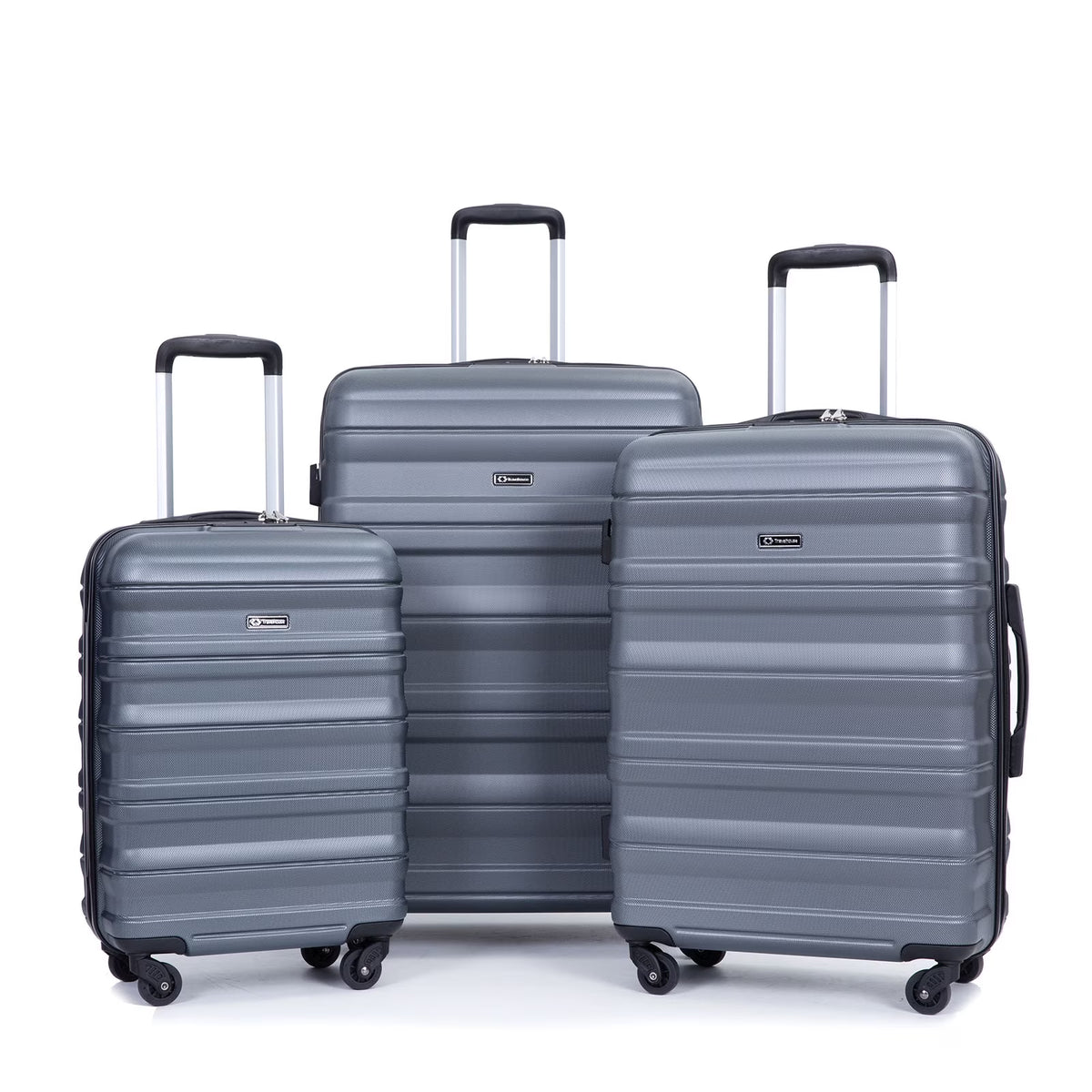 Tripcomp Hardside Luggage Set 3-Piece Set (21/25/29) Lightweight Suitcase 4-Wheeled Suitcase Set(Purple)