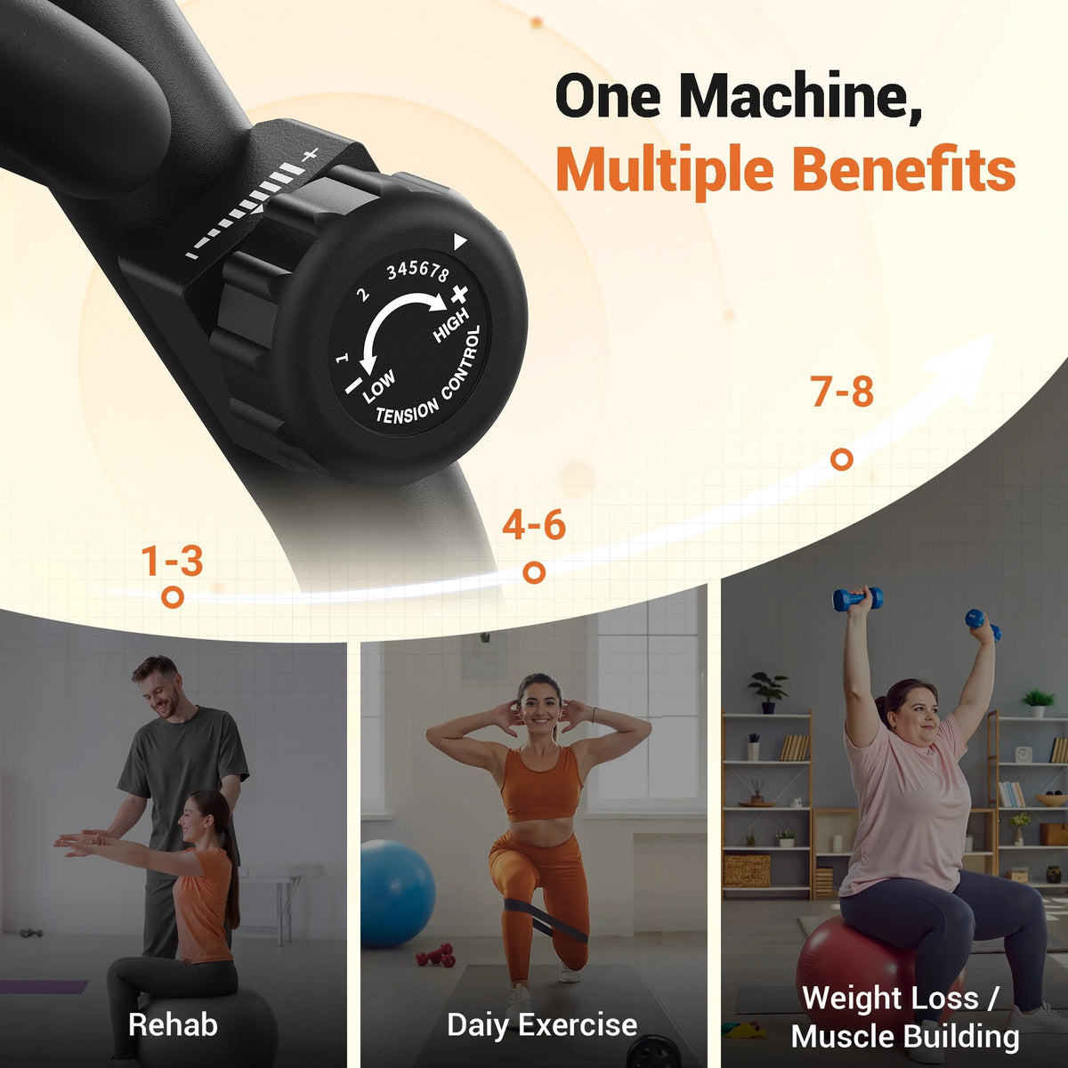 MERACH Recumbent Exercise Bikes for Home Sit Down Stationary Bicycle Magnetic 8 Levels Resistance Indoor Cycling Bike with Free APP
