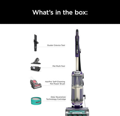 Restored Shark POWERDETECT Upright Vacuum Cleaner with HEPA Filter, Heavy Duty,Powerful Suction for Pet Hair Pickup, DuoClean, Ideal for Carpets & Hardfloors, AZ4002 (Certified)(Refurbished)