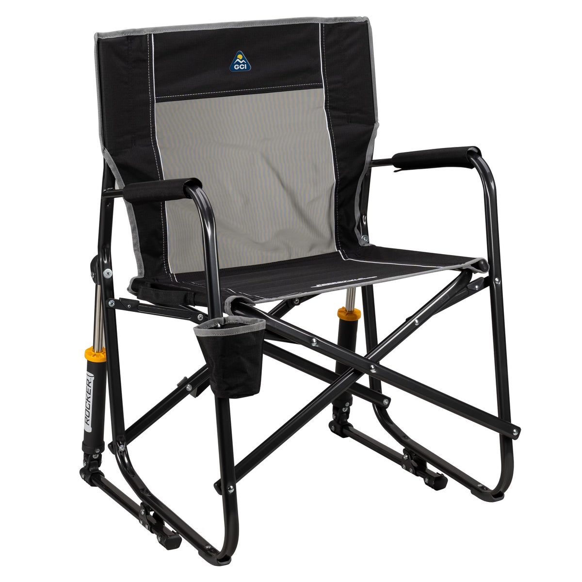 GCI Outdoor Freestyle Rocker Foldable Rocking Camp Chair, Maroon