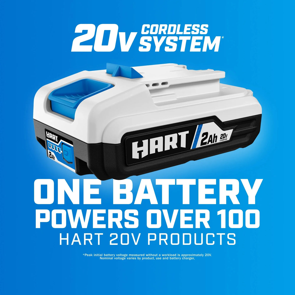 HART 20-Volt Cordless Hand Vacuum Kit with Multi-Surface Motorized Brush Roll, HPHV34B