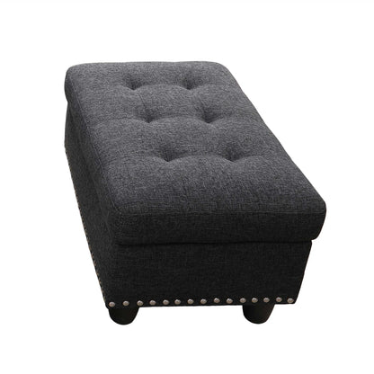 Aukfa 3 Piece Sectional Sofa, Living Room Couch with Storage Ottoman&Cup Holder, Linen, Right Hand, Purple