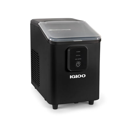 Igloo Self-Cleaning Countertop Ice Maker - Compact and Portable - Creates 26 lbs. Per Day, 8 Pieces Ready Every 7-8 Minutes - Includes Ice Scoop and Basket - Aqua