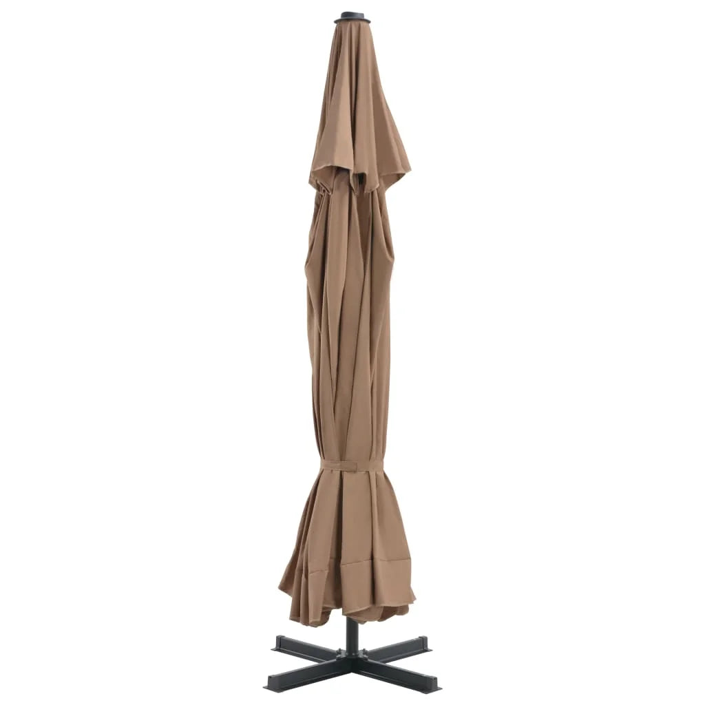 vidaXL Garden Parasol Azure Blue Polyester with PA coating Large