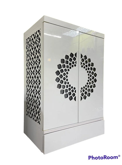 Customized Wooden Cabinet Desginer Mandir With LED / Mandir For Home & Office / Temple For Home / Pooja Ghar / Mandir With Lights /Storage