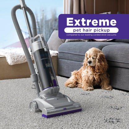 Black + Decker UprightSeries Lite PET Upright Vacuum with Pet Hair Attachment