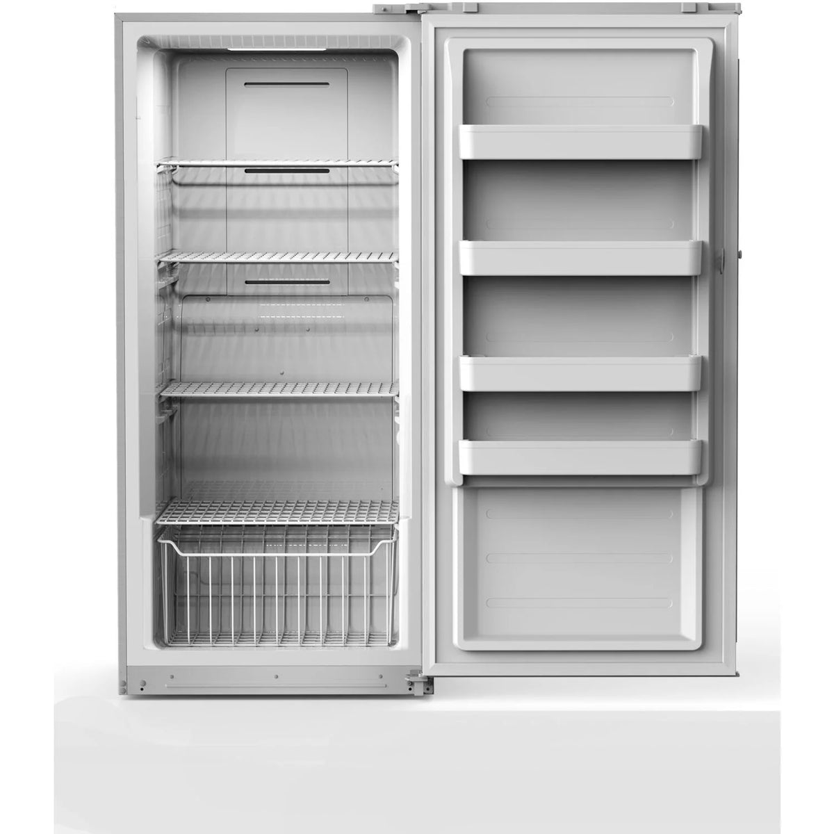 Midea 17.0 cu ft Upright Freezer, Stainless Steel