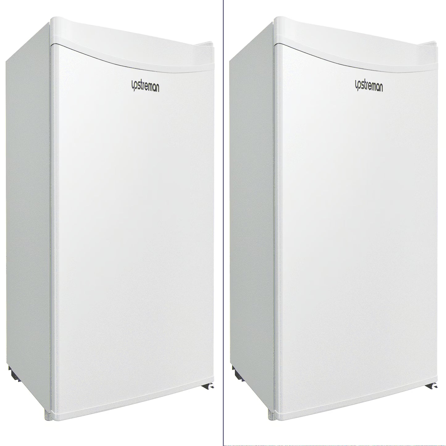 Upstreman 1.7 Cu ft Mini Fridge with Freezer Single Door Compact Refrigerator, Low Noise, Energy Saving, Adjustable Temperature, Reversible Door, for Home Office Dorm, Black FR17