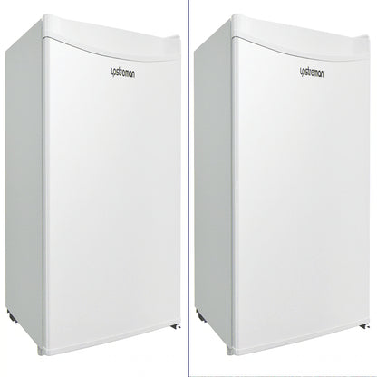 Upstreman 1.7 Cu ft Mini Fridge with Freezer Single Door Compact Refrigerator, Low Noise, Energy Saving, Adjustable Temperature, Reversible Door, for Home Office Dorm, Black FR17