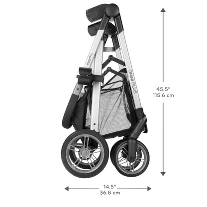 Evenflo Omni Plus Modular Travel System with LiteMax Sport Infant Car Seat, Mylar Gray, Unisex