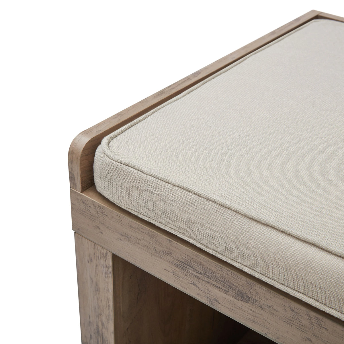 Better Homes & Gardens 4-Cube Shoe Storage 58.39" Bench, Weathered