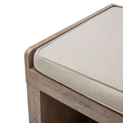 Better Homes & Gardens 4-Cube Shoe Storage 58.39" Bench, Weathered