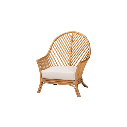 bali & pari Lisabon Bohemian Light Honey Rattan Arm Chair