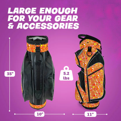 Womens Golf - Taboo Fashions 14 Way Lightweight Ladies Cart Bag (Posh Pink)