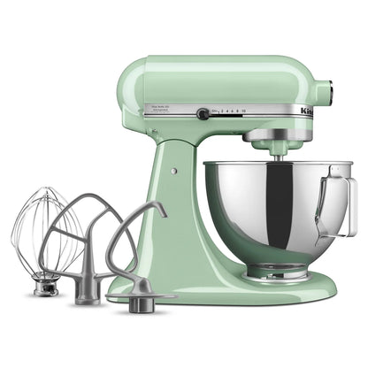 KitchenAid Deluxe Series 4.5 Quart Tilt-Head Stand Mixer with Stainless Bowl, Contour Silver, KSM97CU