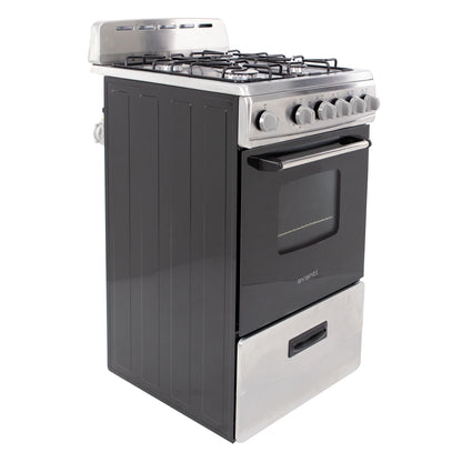 Avanti 20" Compact Gas Range Oven, in Stainless Steel (GR2013CSS)