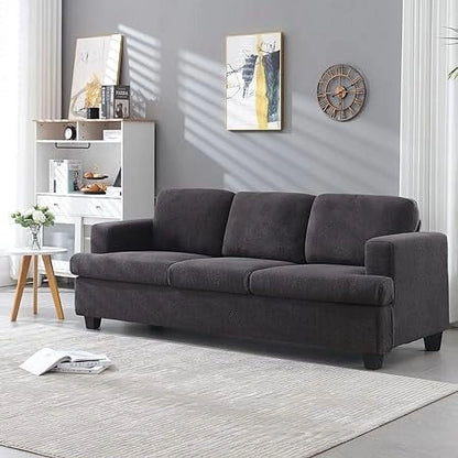 Techmilly Sofa,Comfort Modern Sofa,Extra Deep Seat,3 Seater,Living Room Apartment Lounge Sofa, Corduroy