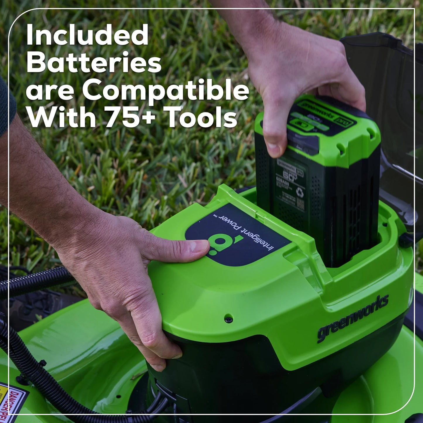 Greenworks 60V 21" Self Propelled Lawn Mower with (1) 8.0 Ah Battery & Rapid Charger 2546402