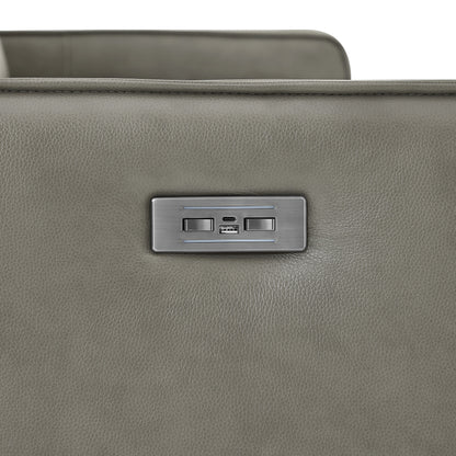 Henredon Keira Leather Zero-gravity Reclining Sofa