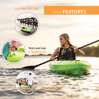 Lifetime Pacer 8 ft. Sit-Inside Kayak, Green (91032)