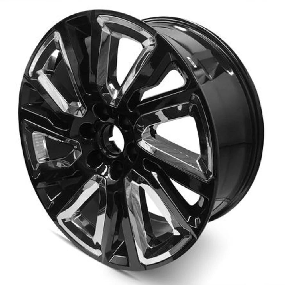 Wheel Rim for 1999-2022 Chevy Silverado 1500 22 in Silver Aluminum Rim Direct Fit