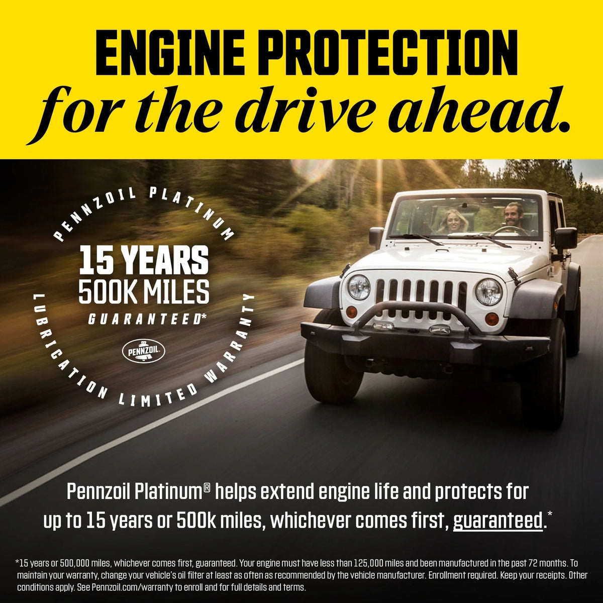 Pennzoil Ultra Platinum 5W-30 Full Synthetic Motor Oil, 5 Quart.