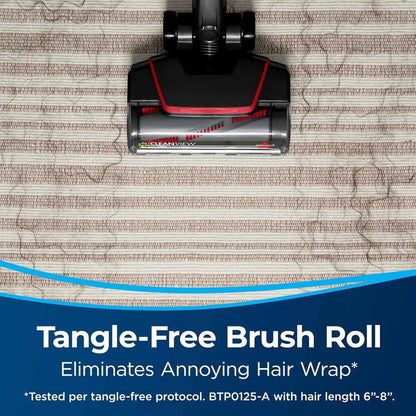 BISSELL Pet Hair Eraser Slim Corded Stick Vacuum, Carpet, Area Rugs, Hard Floor, Upholstery, Lightweight, Swivel Steering, Tangle-Free Brish Roll, 3875, Black