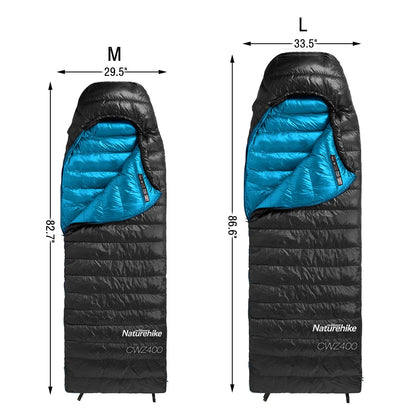 Naturehike Ultralight White Goose Down Sleeping Bag 750/550 Fill Power with Compression Sack