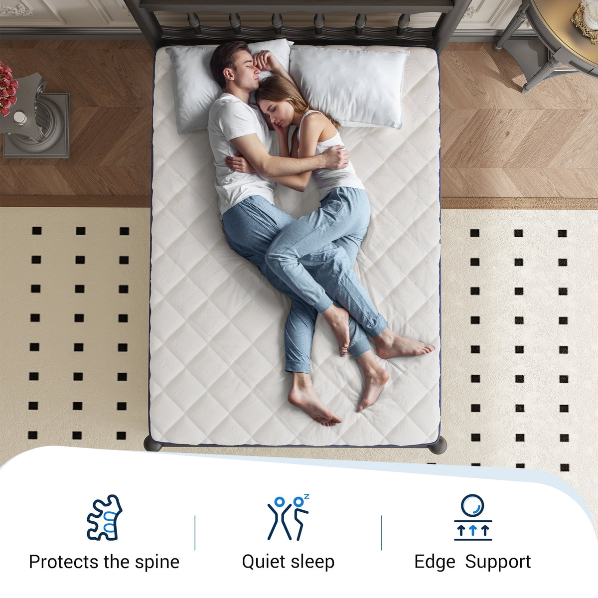 Avenco Pearl 6" Twin Size Medium Adult Supportive Innerspring Mattress