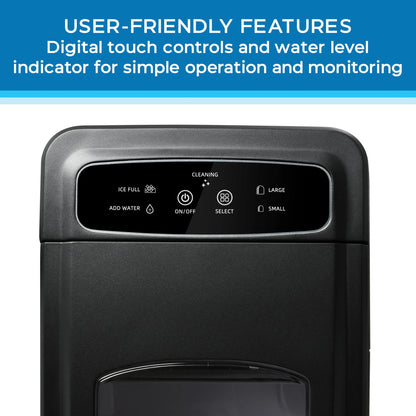 Avanti Mighty Ice 26lb. Countertop Bullet Ice Maker, in Black (AVIM2625BK)