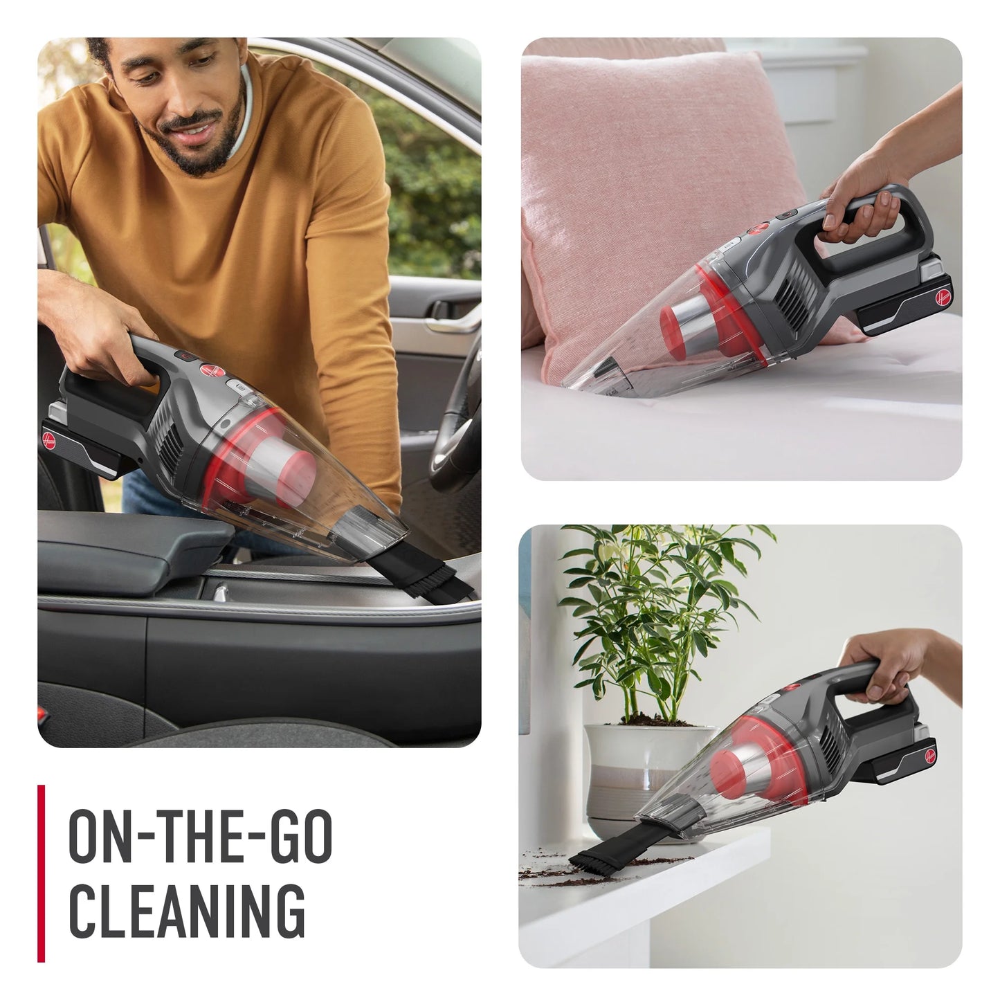 Hoover ONEPWR Evolve Pet Elite & ONEPWR Hand Vac, Upright Vacuum and Hand Vacuum Bundle, Pet Friendly, Powerful Suction, for Multi-Surfaces, BH53810V, Gray