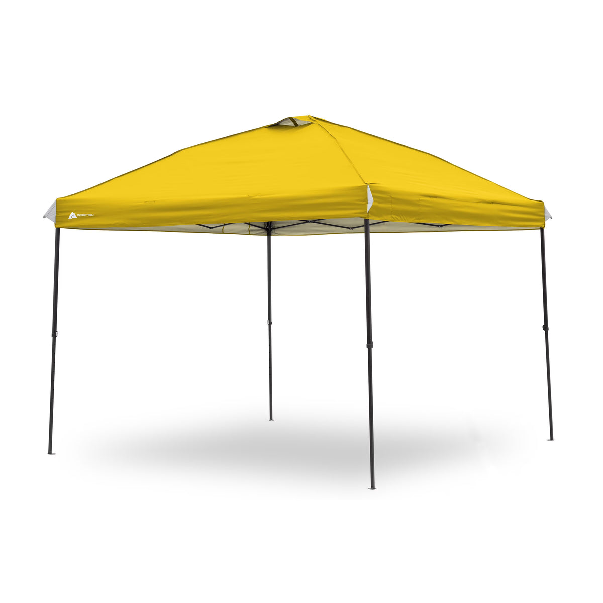 Ozark Trail 10x10 Instant Pop Up Canopy Tent with Simple Push Setup �?Straight Leg Pop-Up Tent for Tailgating, Camping & Events, White