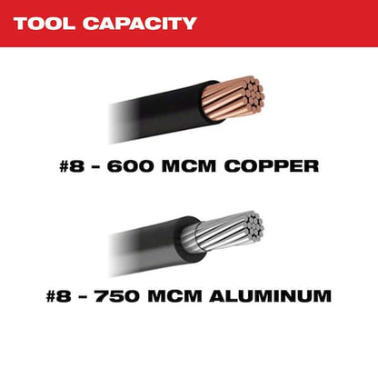 M12 12V Lithium-Ion Cordless 600 MCM Cable Cutter Kit with One 3.0Ah Battery, Charger and Hard Case