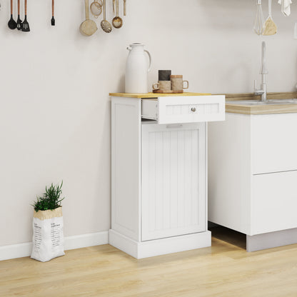 Tilt Out Trash Bin Cabinet 13 Gallon Pet Proof Trash Can Holder Kitchen Island Without Garbage Bin or Tilt Out Laundry Hamper,Hidden Trash can Cabinet Pull Out
