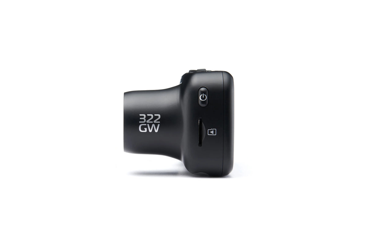 Nextbase 322GW Dash Cam, Black, 2.5" HD IPS, 1080p, Wi-Fi, GPS, Bluetooth, 1 Pack