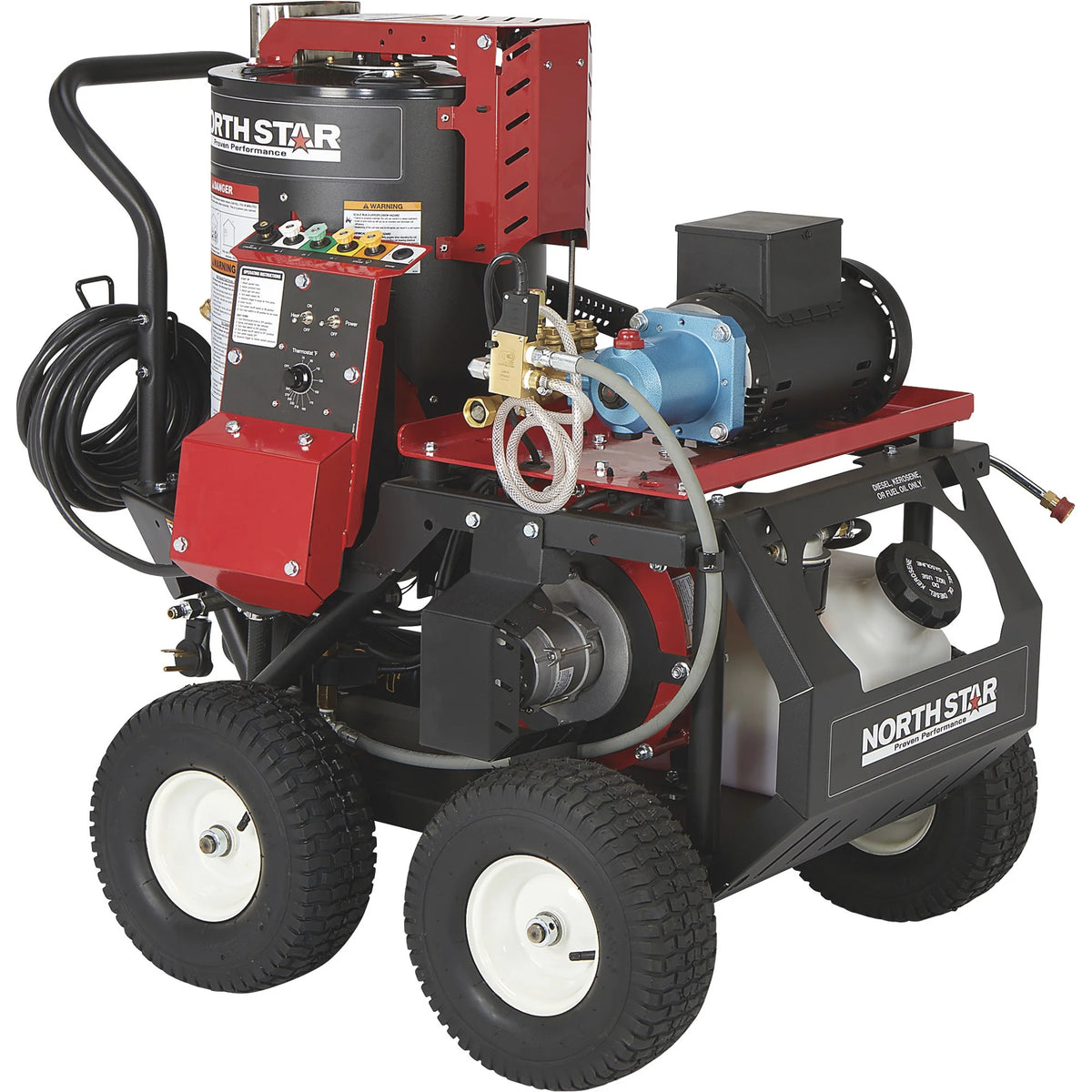 NorthStar Electric Wet Steam and Hot Water Pressure Washer, 2750 PSI, 2.5 GPM, 230 Volts