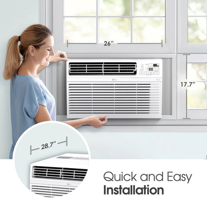 LG 18,000 BTU 1,000 Sq ft 230V Window Air Conditioner, LW1824RD