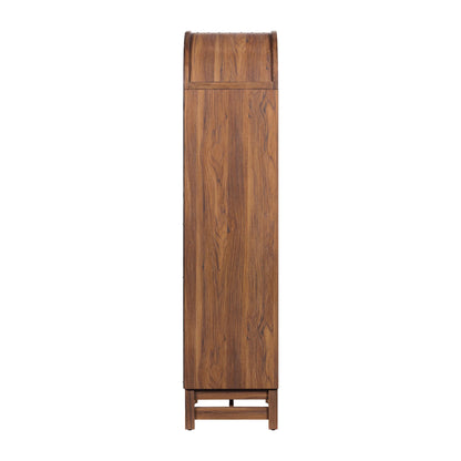 Better Homes & Gardens Juliet Narrow Arch Bookcase, Deep Green and Light Honey