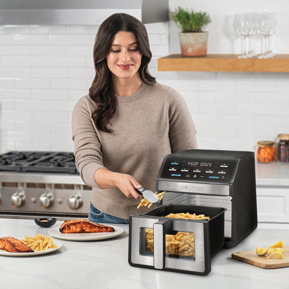Gourmia 8-Quart Digital Air Fryer with Window & Light