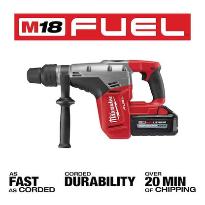 M18 FUEL 18V Lithium-Ion Brushless Cordless 1-9/16 in. SDS-Max Rotary Hammer Kit w/ Two 8.0Ah Batteries & Hard Case