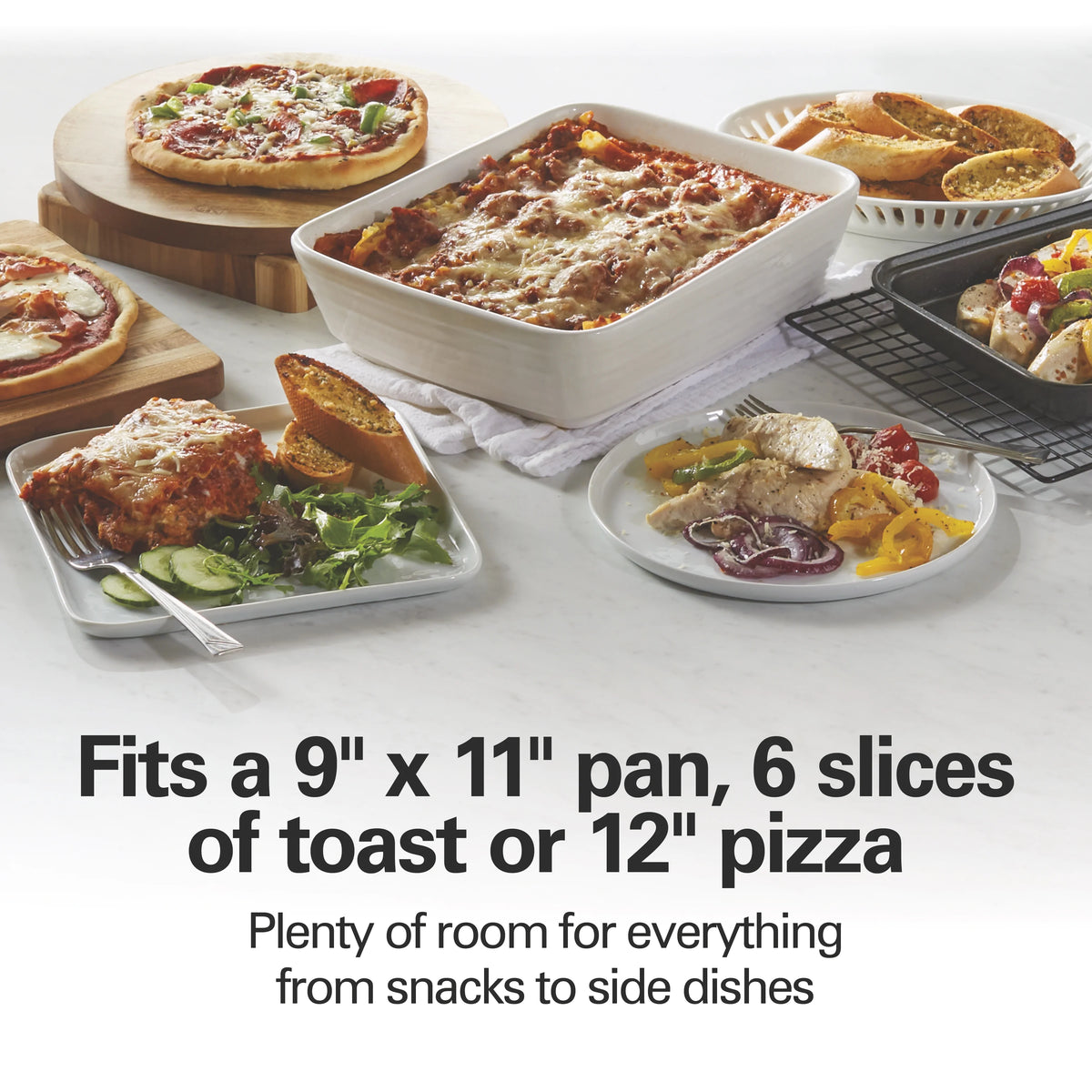 Hamilton Beach 6 Slice Countertop Toaster Oven with Easy Reach Roll-Top Door, Bake, Broil & Toast Functions, Silver