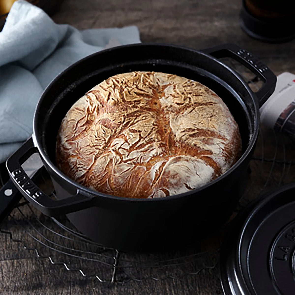 Staub Cast Iron 2.75-qt Round Cocotte - Basil