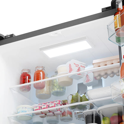 Kenmore 20.3 Cu. ft. Capacity Counter-Depth French Door Refrigerator and Freezer with Ice Maker, Stainless Steel