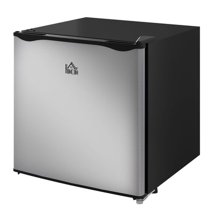 Mini Upright Freezer 1.1 Cu.Ft - Compact Silver Freezer, Removable Shelves, Low Noise, Adjustable Temperature - Ideal for Apartments, Dorms, Offices