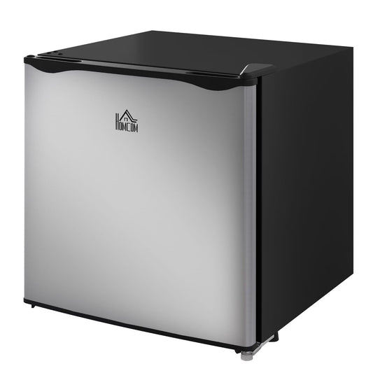Mini Upright Freezer 1.1 Cu.Ft - Compact Silver Freezer, Removable Shelves, Low Noise, Adjustable Temperature - Ideal for Apartments, Dorms, Offices