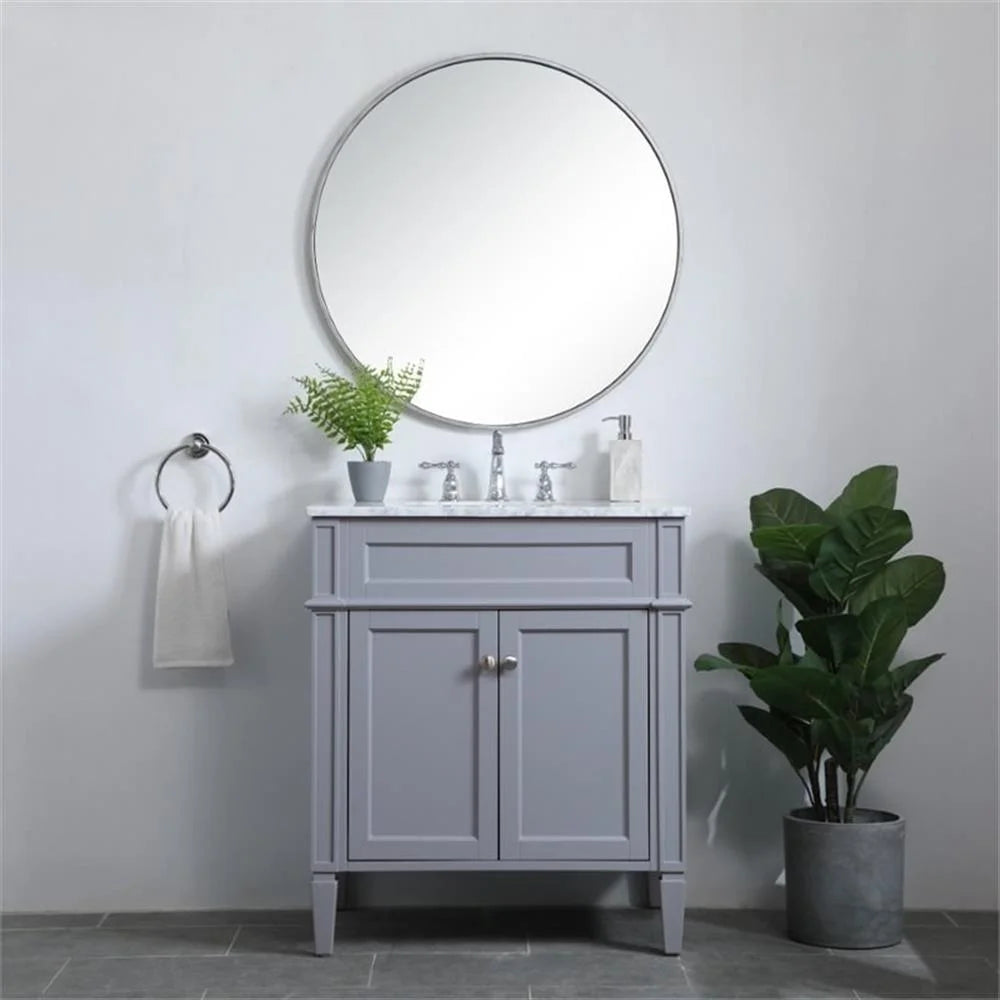 Elegant Kitchen and Bath 30 inch Single bathroom vanity in Grey