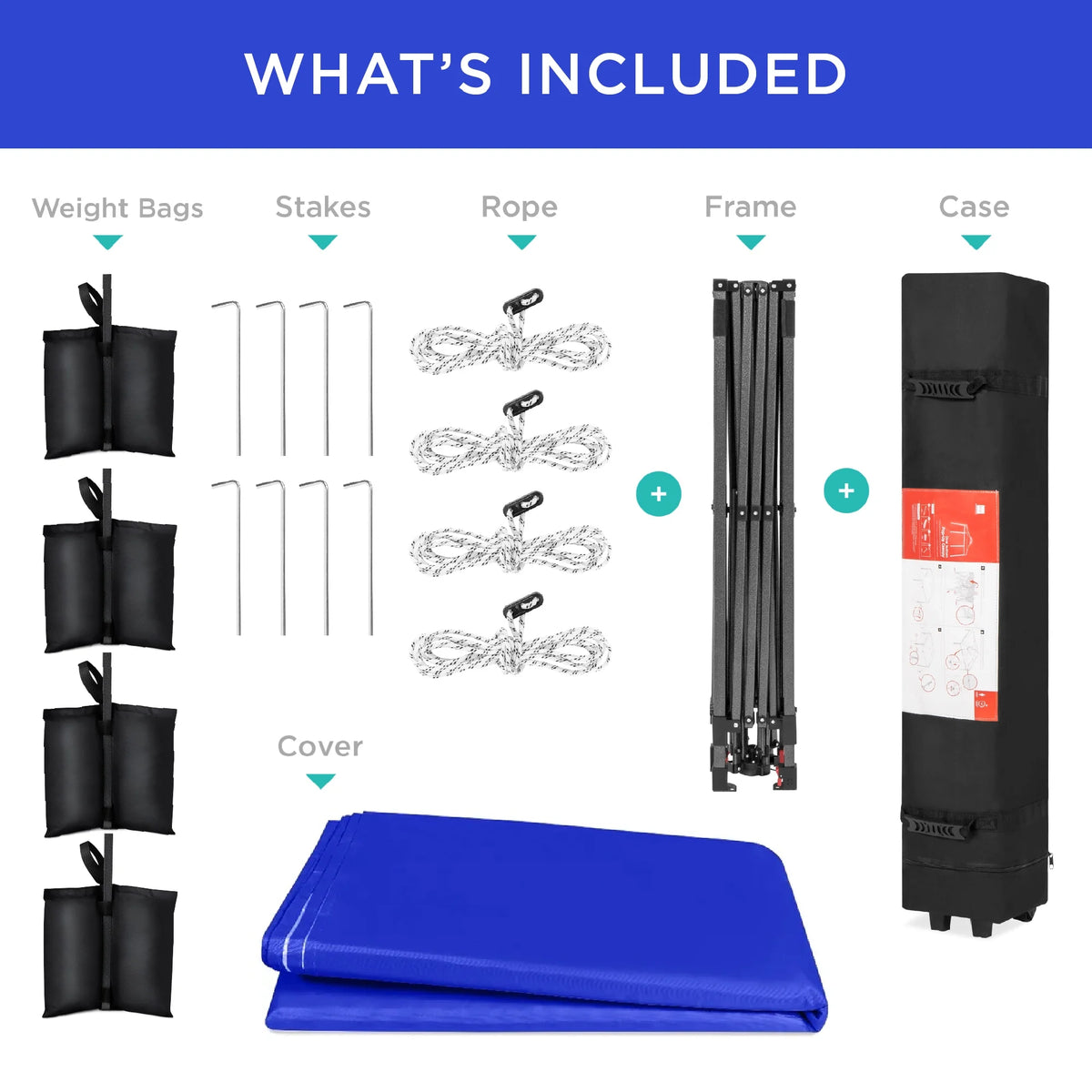 Best Choice Products 12x12ft Easy Setup Pop Up Canopy w/ 1-Button Setup, Wheeled Case, 4 Weight Bags - Navy Blue