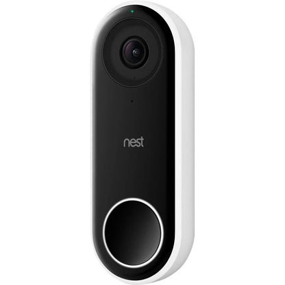 Google Nest Hello Wi-Fi Wired HD Video Doorbell, White