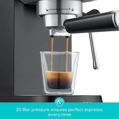 CASABREWS CM5418 20-Bar Espresso Machine and Coffee Maker, Silver