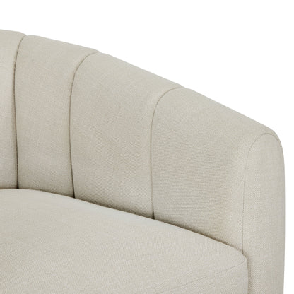 Better Homes & Gardens Lillian Accent Swivel Chair, Cream Linen